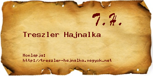 Treszler Hajnalka névjegykártya