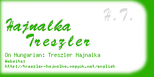 hajnalka treszler business card